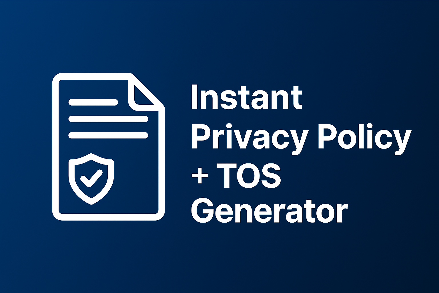 Privacy Policy Generator